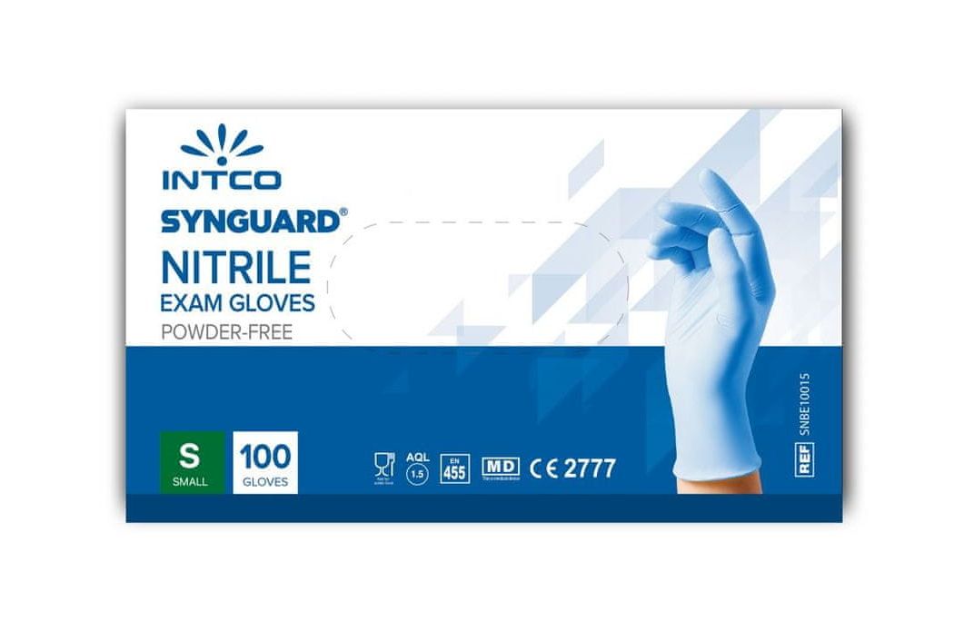 INTCO Synguard Nitrilové vyšetřovací rukavice L (balení 100 kusů)